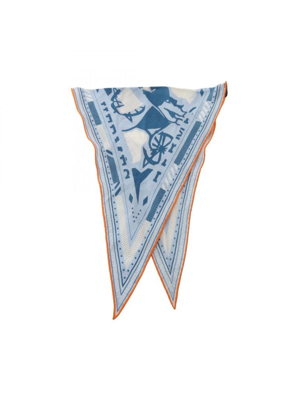 Hermes Shawl Rosange Puzzle Silk Scarf